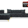 Evainna Sectional in Dark gray Chenille - BF