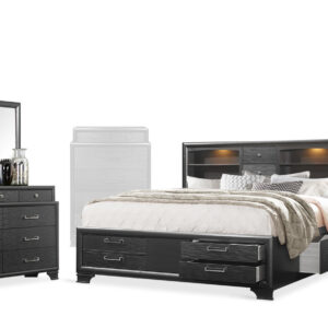 Jordyn bed, dresser, mirror and nightstand