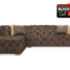 Lola Sectional in Brown Velvet - BF