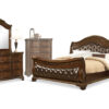 KIng Arthur Bed, Dresser and Mirror