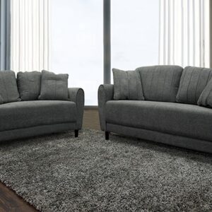 Holly Sofa and Loveseat in Gray