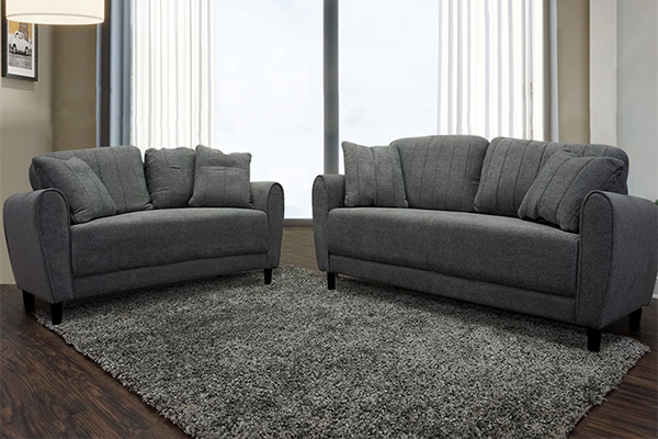 Holly Sofa and Loveseat in Gray