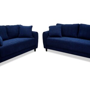 Holly Sofa and Loveseat in Blue