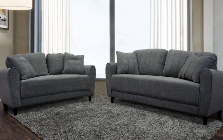 Sofa and Loveseat in Gray