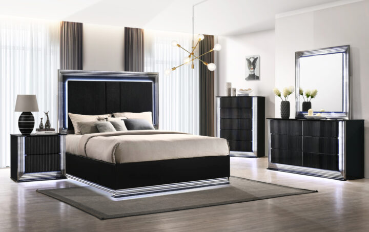 Aspen Black Bedroom set life