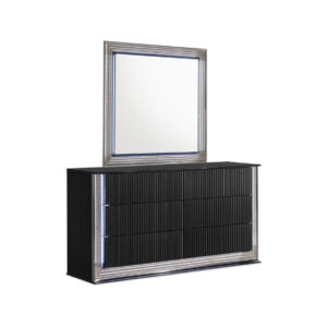 Aspen Black dresser and mirror