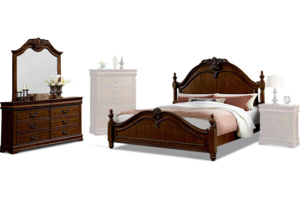 Northridge Bed, Dresser and Mirror