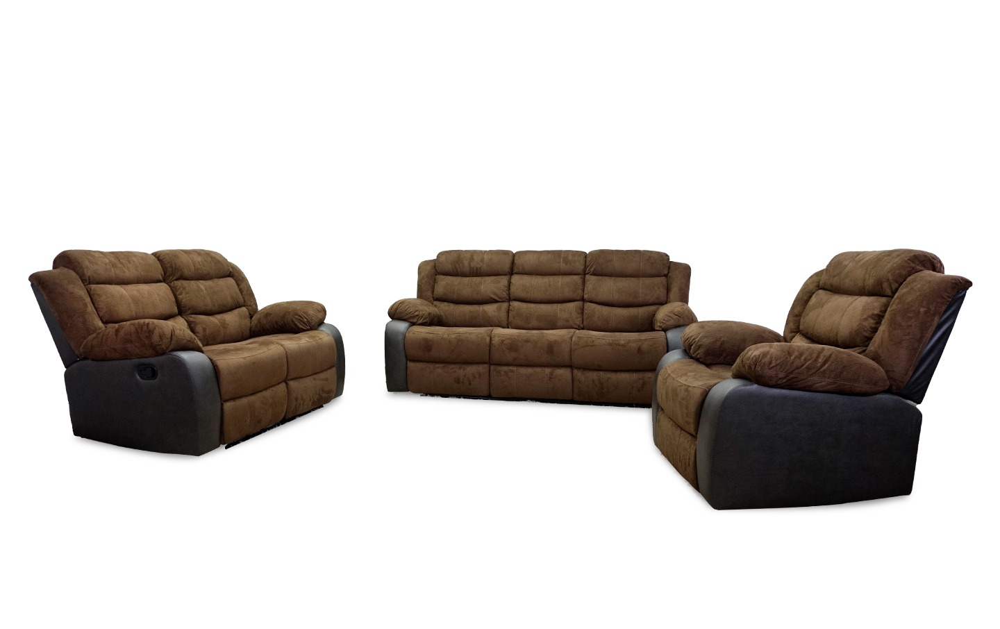 Gibson Reclining Sofa, Loveseat and Recliner