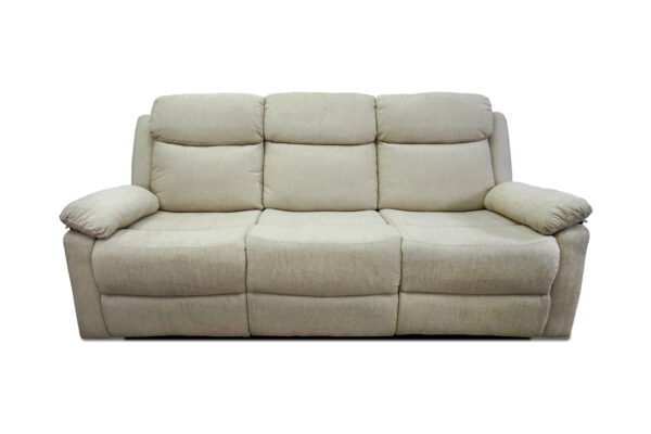 Greige Reclining Sofa and Loveseat