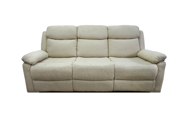 Greige Reclining Sofa and Loveseat