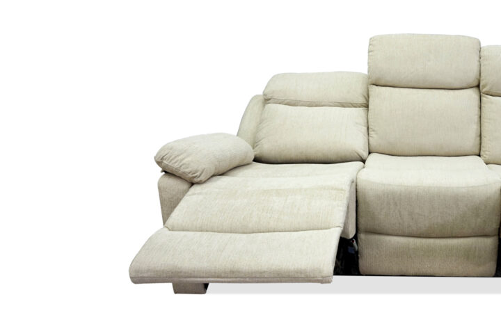 Greige Reclining Sofa and Loveseat