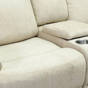 Greige Reclining Sofa and Loveseat