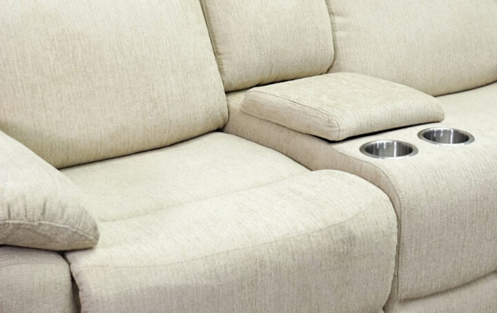 Greige Reclining Sofa and Loveseat