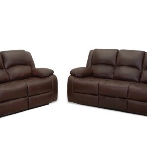 Godi Sofa & Loveseat in Brown