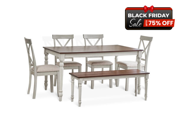 Lafayette Dining room Set In White - BF