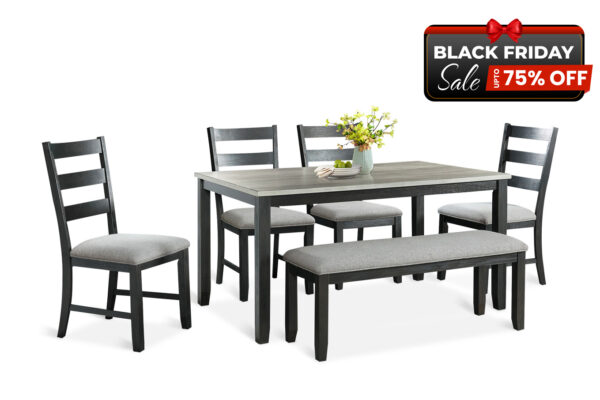 Martin Dining Room Set in Black - BF