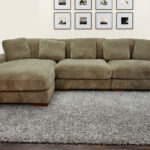 Mena Sectional in Dark Beige