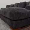 Mena Sectional in Dark Gray