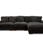 Mena Sectional in Dark Gray