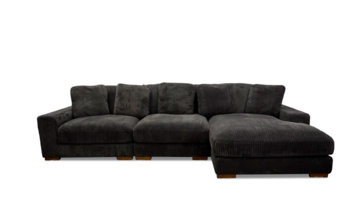 Mena Sectional in Dark Gray