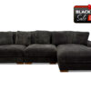 Mena Sectional in Dark Gray - BF