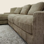 Mena Sectional in Dark Beige