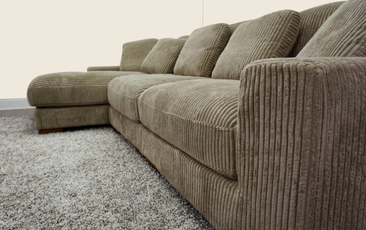 Mena Sectional in Dark Beige