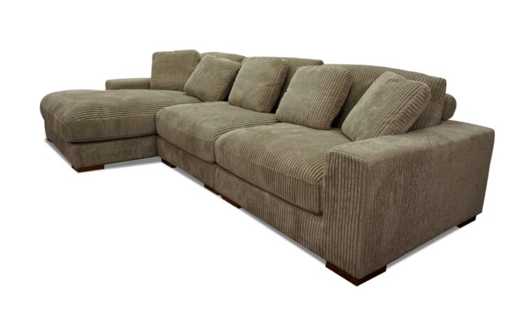 Mena Sectional in Dark Beige