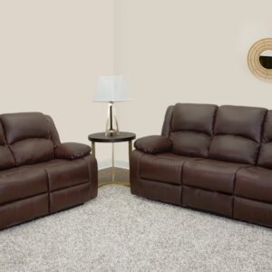 Godi Sofa & Loveseat in Brown