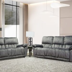 Mahi Sofa & Loveseat in Printed Gray