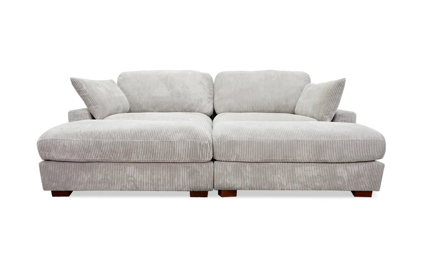 Brair Sectional In Light Gray