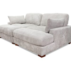 Brair Sectional In Light Gray