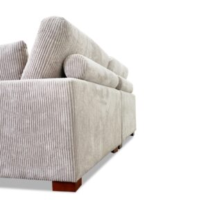 Brair Sectional In Light Gray