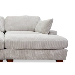 Brair Sectional In Light Gray