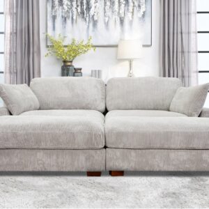 Brair Sectional In Light Gray