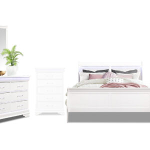 Charlie bed, dresser, mirror and nightstand