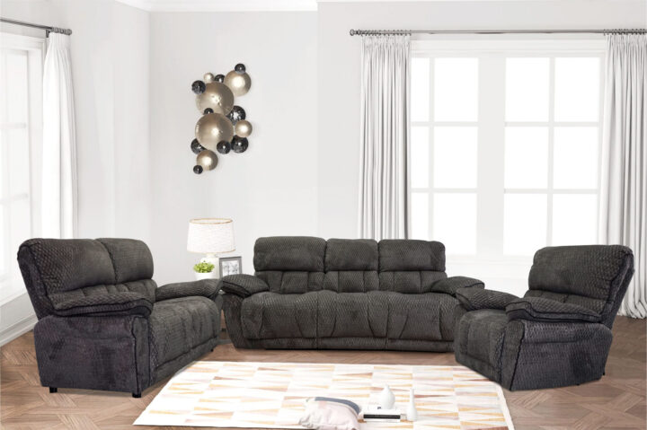 Mahi Sofa, Loveseat & Rocket Recliner