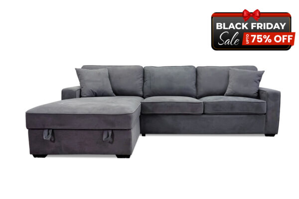 New Jersey Sectional Pullout Bed and LAF Storage Chaise - BF