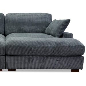 Brair Sectional In Dark Gray