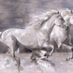 Twin White Horses