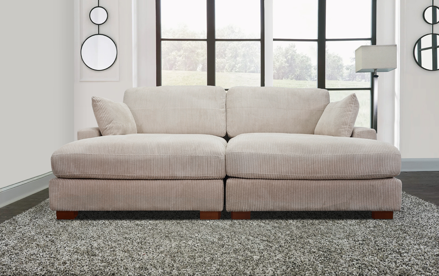 Brair Sectional In Beige