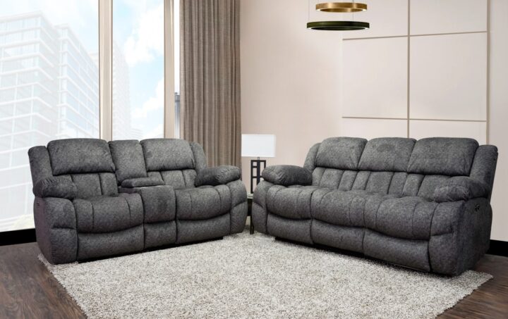 Comet Power Reclining Sofa & Loveseat