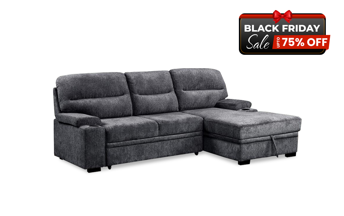 Cyrilk Sectional with Pull out Bed - BF