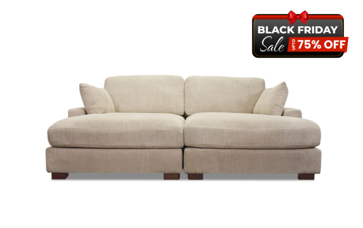 Brair Sectional in Beige - BF