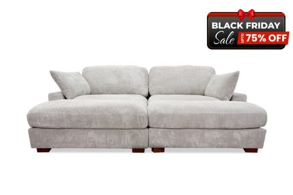 Brair Sectional in Light Gray - BF