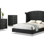 Lucinda Bedroom Set in Black