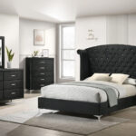 Lucinda Bedroom Set in Black