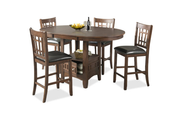 Max Cherry Pub Dining Stool and Table set