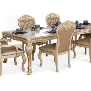 Miranda Dining Table, 4 Side Chair and 2 Arm Chair