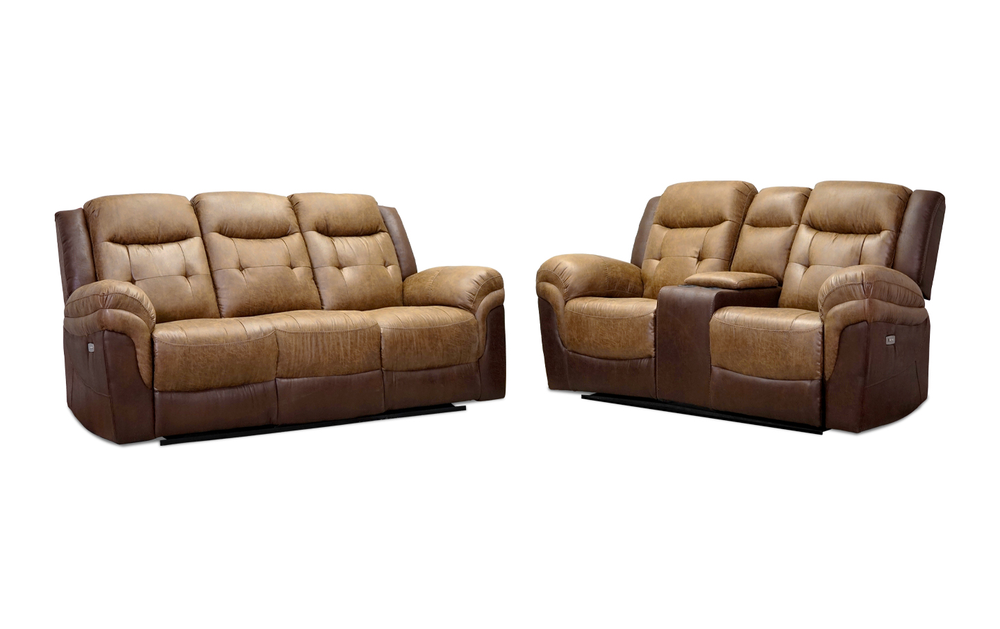 Sara Reclining Sofa and Loveseat